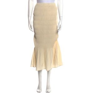 Totême Ruffle Embellishment Midi Length Skirt w/ Tags